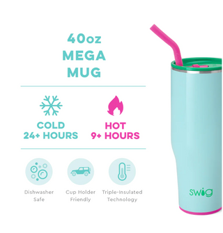 Swig Prep Rally Mega Mug (40oz)- gifts, SWIG, swig cups, swig life, SWIG MEGA MUG-Ace of Grace Women's Boutique