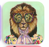Big Cats Coasters | Tart By Taylor- coasters, decor, decorations, dorm decor, house decor, house decorations, room decor-Lion-Ace of Grace Women's Boutique