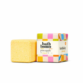 Birthday Cheer- Yellow Pineapple Bath Bomb 6.5 oz- gifts-Ace of Grace Women's Boutique