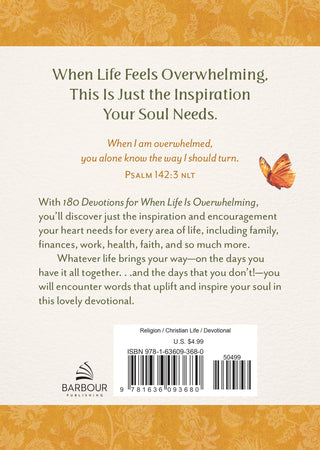 180 Devotions for When Life Is Overwhelming- book,Books,Devotion,devotional,gifts-Ace of Grace Women's Boutique