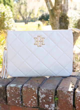 Caroline Hill - Madelyn Clutch/Crossbody Cream Quilted LD- bags,caroline hill,CAROLINE HILL PURSE,PURSE,purse strap-Ace of Grace Women's Boutique