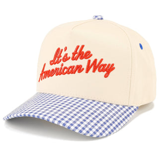 It's the American Way Two Tone Trucker Hat- Accessories,accessory,hats,trucker hats-Ace of Grace Women's Boutique