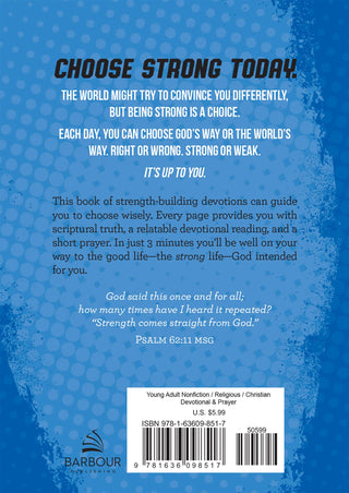 Choose Strong: 3-Minute Devotions for Teen Guys- book,Books,Devotion,devotional,gifts,men,MEN GIFTS,MEN'S GIFTS,Mens Corner-Ace of Grace Women's Boutique