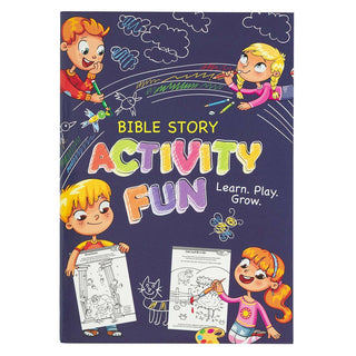 Kid Book Bible Story Activity Fun Softcover- activity,Bible,Christian,Devotion,devotional,GIFT,gift idea,GIFT IDEAS,GIFT SET,gifts,INSPIRATIONAL,KIDS,KIDS TOY,pray,PRAYER,prayer journal,Praying-Ace of Grace Women's Boutique