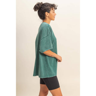 Oversized Mineral Wash T-Shirt- oversized,OVERSIZED TEE,OVERSIZED TOP,pink top,soft top,TOP,Tops,WORK TOP-Ace of Grace Women's Boutique