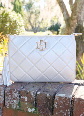 Caroline Hill - Madelyn Clutch/Crossbody - Pearl Quilted LD- -Ace of Grace Women's Boutique
