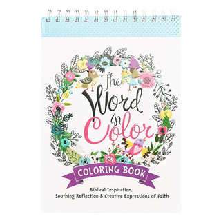 Coloring Book Wirebound The Word in Color- activity,Bible,Christian,coloring,Devotion,devotional,GIFT,gift idea,GIFT IDEAS,GIFT SET,gifts,KIDS,pray,PRAYER,prayer journal,Praying-Ace of Grace Women's Boutique