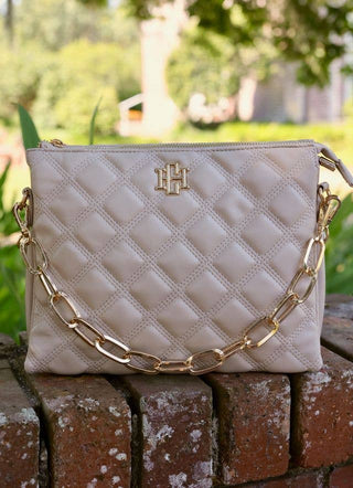 Ariana Quilted Crossbody - Nude- -Ace of Grace Women's Boutique