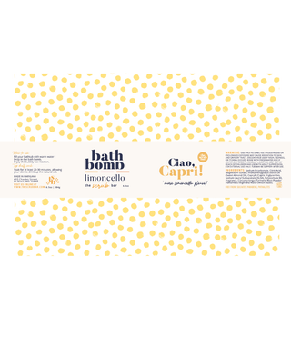 Ciao Capri- Limoncello Lemon Bath Bomb 6.5 oz- GIFT-Ace of Grace Women's Boutique
