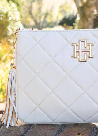 Caroline Hill - Madelyn Clutch/Crossbody Cream Quilted LD- bags,caroline hill,CAROLINE HILL PURSE,PURSE,purse strap-Ace of Grace Women's Boutique