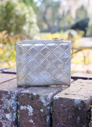 Caroline Hill - Monica Double Zip Wallet - Champagne Pop- bags,caroline hill,CAROLINE HILL PURSE,PURSE-Ace of Grace Women's Boutique