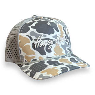 Performance Rope Hat - Heritage - Grey Camo- BURLEBO HAT, camo, camo hat, cap, HAT, hats, Honey, Honey hole, men hat, men's hat, mens, Mens Corner, MENS SHIRT, MENS TSHIRT, trucker hat-Ace of Grace Women's Boutique