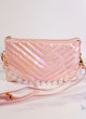 Sherman Pink Opal Quilted Crossbody- -Ace of Grace Women's Boutique
