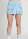 GOLD HINGE Pleated Skirt - Aqua Sky- gold, gold hinge, hinge, pleated, skirt, tennis-Ace of Grace Women's Boutique