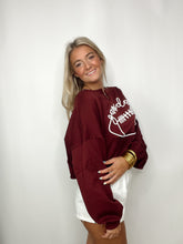 Game Day Lettering Cropped Sweatshirt