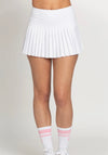 GOLD HINGE Pleated Skirt - Off White- gold hinge, hinge, pleated, skirt-Ace of Grace Women's Boutique