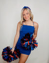The Crowd Goes Wild Dress- blue, chain, formal, gameday, maroon-Ace of Grace Women's Boutique
