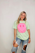 Classic Pink Distressed Happy Tee