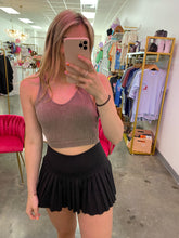 GOLD HINGE Pleated Skirt - Black