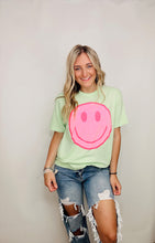 Classic Pink Distressed Happy Tee