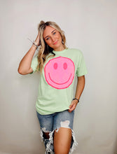 Classic Pink Distressed Happy Tee