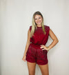Maroon & Rhinestone Matching Set- day, game, game day, Gameday, maroon-Ace of Grace Women's Boutique
