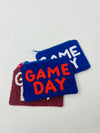 Game Day Beaded Coin Purse- BEADED COIN, BEADED COIN PURSE, COIN POUCH, coin purse, game day, game days-Blue & Red-Ace of Grace Women's Boutique
