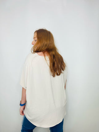 Tan Perfect For Work Top- clothing,Curvy,oversized,OVERSIZED TEE,OVERSIZED TOP,Perfect for work,Sale,Tops,WORK SHIRT,WORK TOP-Ace of Grace Women's Boutique