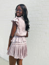 Classic Short Sleeve Ruffle Dress- classic, dress, recruitment, ruffle, rush-Ace of Grace Women's Boutique