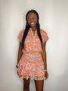 Floral Smocked Mini Dress- -Ace of Grace Women's Boutique
