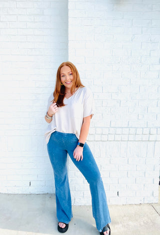 Tan Perfect For Work Top- clothing,Curvy,oversized,OVERSIZED TEE,OVERSIZED TOP,Perfect for work,Sale,Tops,WORK SHIRT,WORK TOP-Ace of Grace Women's Boutique