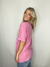 Free Bird Vintage Eagle Pink Graphic Tee- -Ace of Grace Women's Boutique