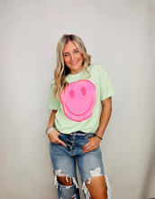 Classic Pink Distressed Happy Tee