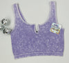 Classic Ribbed Cropped Tank- CROPPED, CROPPED TANK, CROPPED TANK TOP-Lavender-S/M-Ace of Grace Women's Boutique