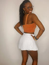 GOLD HINGE Pleated Skirt - Off White- gold hinge, hinge, pleated, skirt-Ace of Grace Women's Boutique