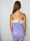 Multicolored Tulle Wrap Dress- MULTI COLORED DRESS, STRAPLESS DRESS, TULLE, TULLE DRESS-Ace of Grace Women's Boutique