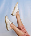 Silver Paula Star Sneakers- nude, shoe, SHOES, SILVER, star shoes-Ace of Grace Women's Boutique
