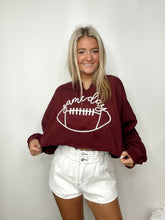 Game Day Lettering Cropped Sweatshirt