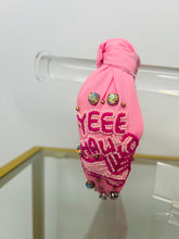 Yee Haw Pink Top Knot Headband