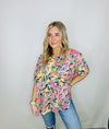 Stay Stylish Multi Colored Oversized Top- PLUS, plus size, PLUS SIZE TEE, PLUS SIZE TOP, PLUS SIZE TSHIRT-Ace of Grace Women's Boutique