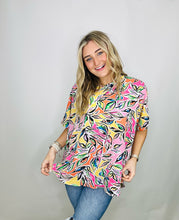 Stay Stylish Multi Colored Oversized Top