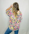 Stay Stylish Multi Colored Oversized Top- PLUS, plus size, PLUS SIZE TEE, PLUS SIZE TOP, PLUS SIZE TSHIRT-Ace of Grace Women's Boutique