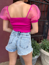 Pretty in Pink puff sleeve top