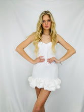 White Ruffled Tube Dress