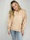 The Rose Leopard Sweater- CHEETAH, CHEETAH PRINT, CHEETAH SWEATER, CHEETAH TOP, knit sweater, LEOPARD, LEOPARD PRINT, leopard sweater, leopard top, METALLIC, PLUS, plus size, plus size sweater, ribbed sweater, SWEATER.-Ace of Grace Women's Boutique