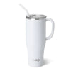 Swig White Mega Mug (40oz)- 40 OZ, mug, STANLEY CUP, SWIG MEGA MUG, SWIG MUG, TRAVEL MUG, tumbler-Ace of Grace Women's Boutique