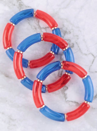 Hotty Toddy Bracelets- Accessories, blue, BRACELET, Bracelets, Flash sale, game day, gameday, gifts, hotty toddy, HYDR, Jewelry, MadelynnGrace, navy, ole miss, red, Sale-Ace of Grace Women's Boutique