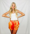 Tie Dye High Waisted Shorts- blue shorts, blue tie dye, drawstring, shorts, SUMMER SHORTS, TIE DYE, TIE DYE SHORTS-Ace of Grace Women's Boutique