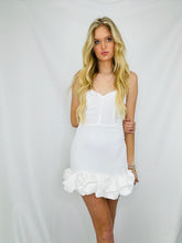 White Ruffled Tube Dress
