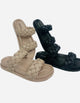 The Albina Braided Sandals- BLACK SANDALS, SANDALS, shoe, SHOES, slip ons, tan sandals-Ace of Grace Women's Boutique